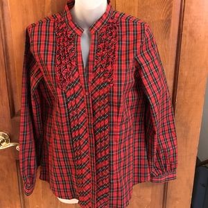 🦄🦄🦄 3 for $20 🦄🦄🦄 Orvis, red & black Plaid button up Shirt